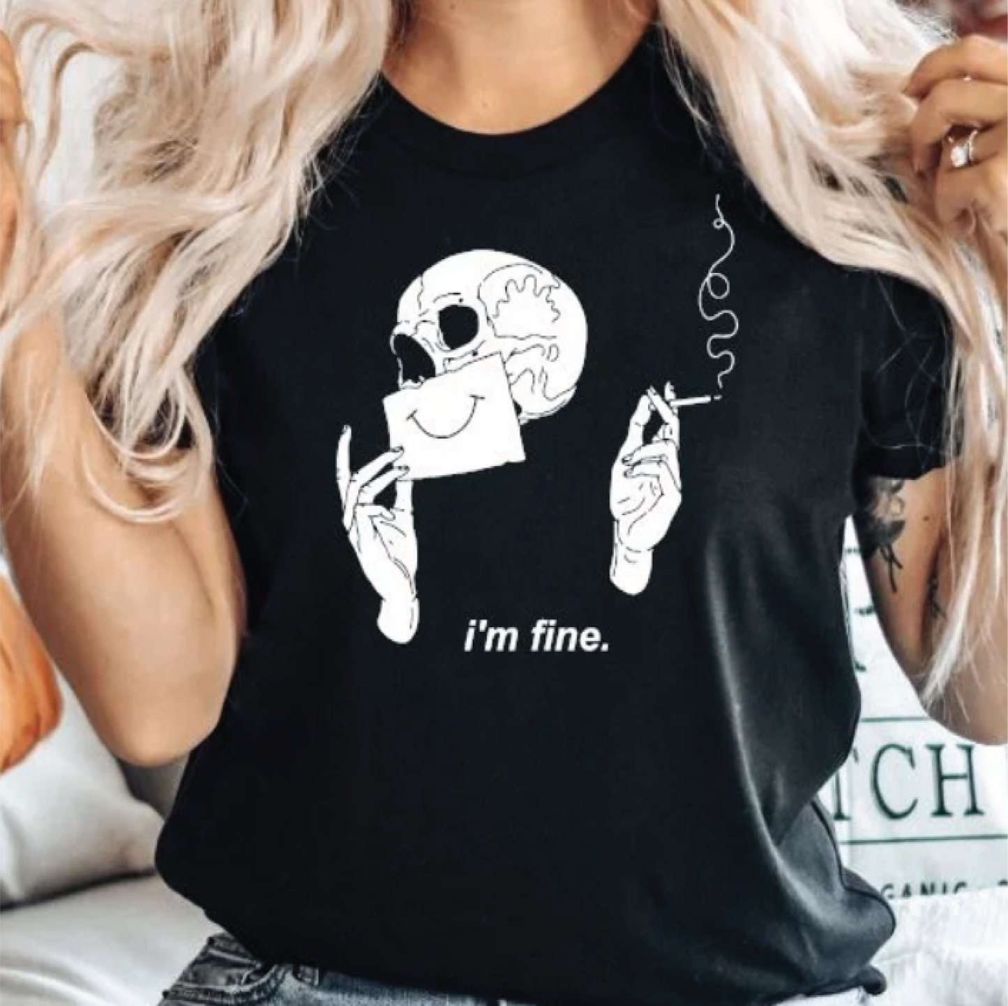 Im Fine Skull Tee