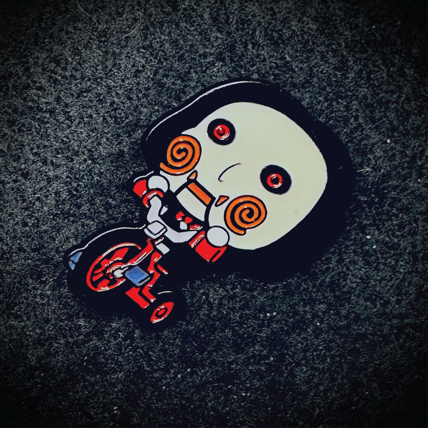 Jigsaw Billy Enamel Brooch Pin