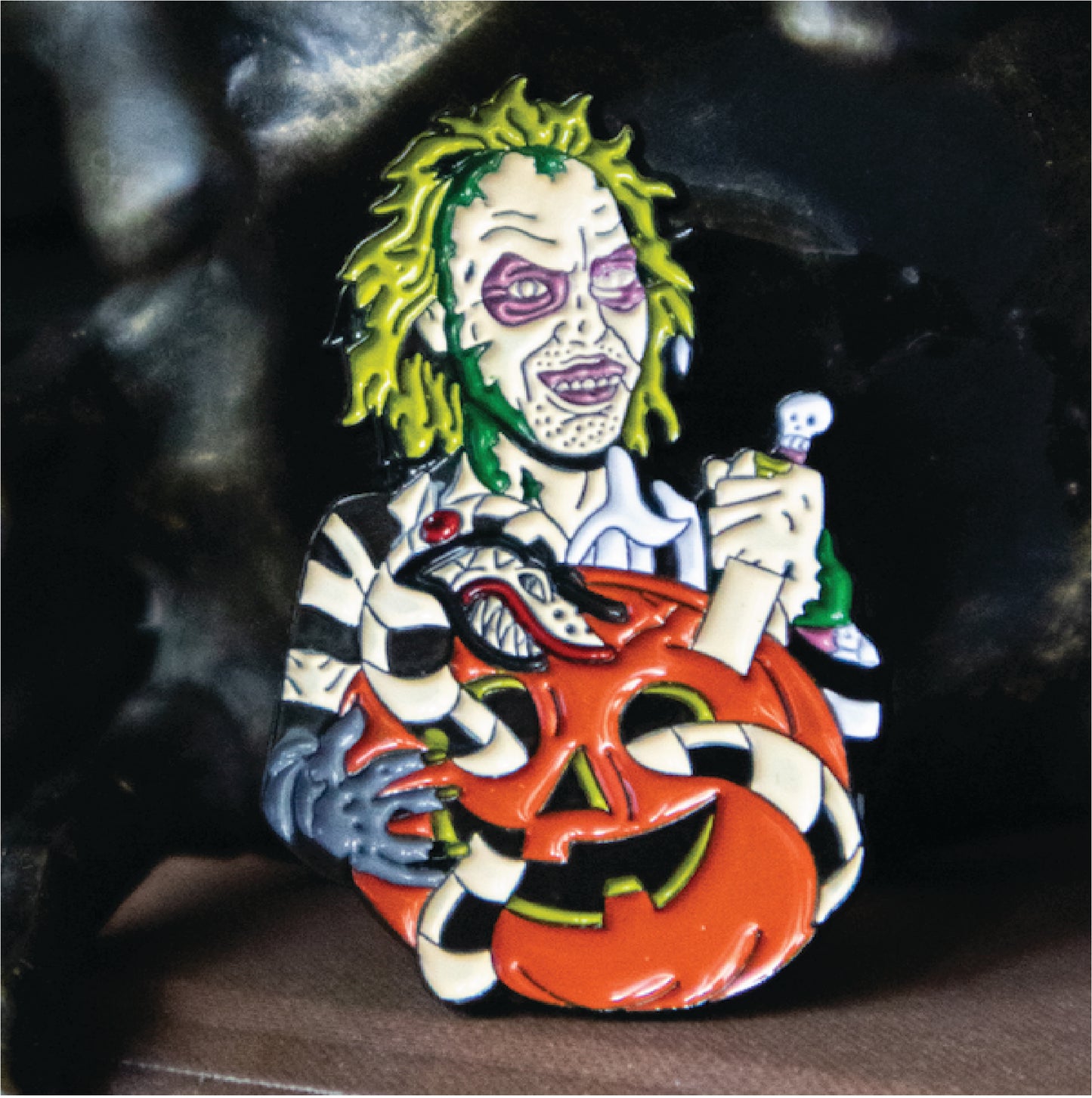 Beetlejuice Enamel Pin