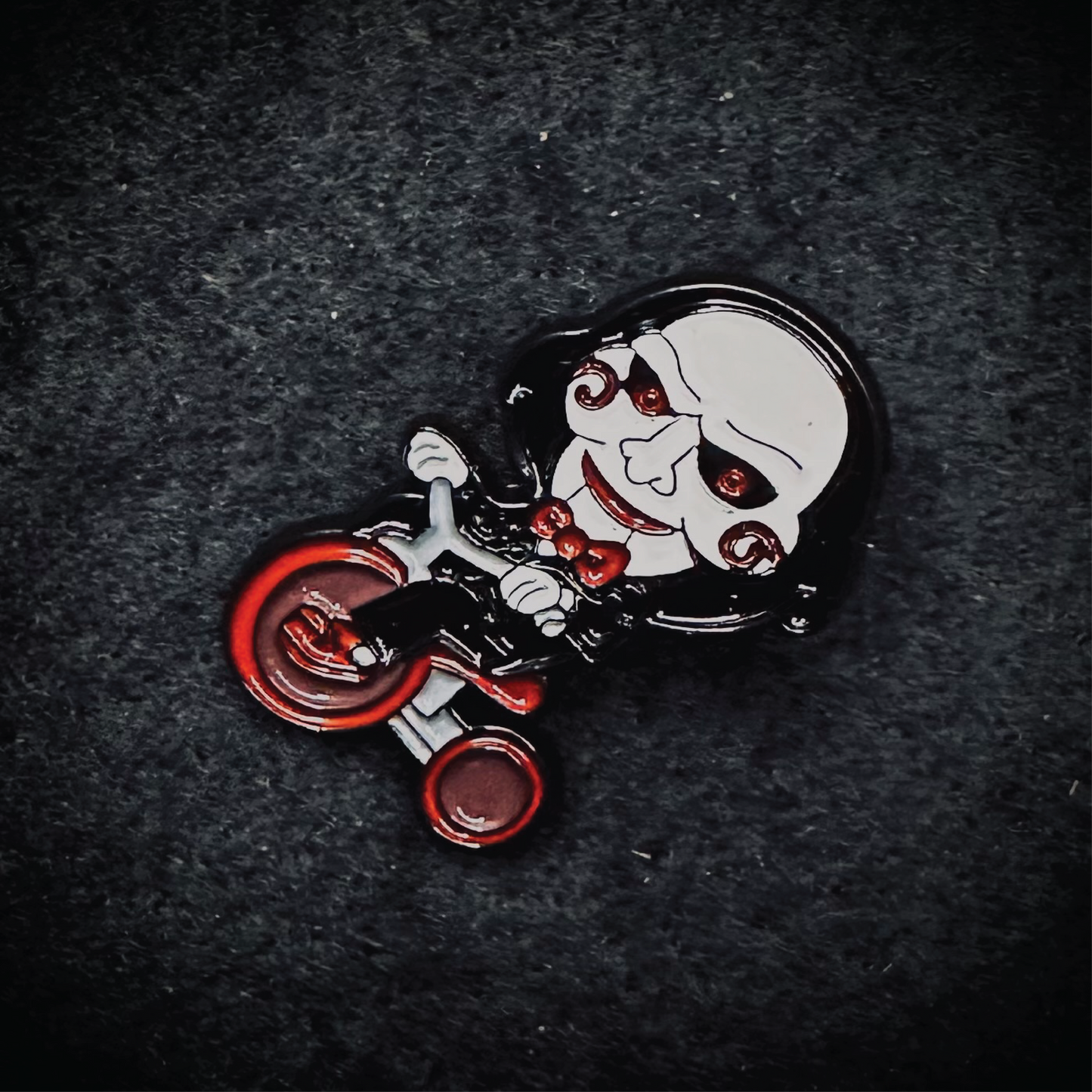 Jigsaw Billy Enamel Brooch Pin