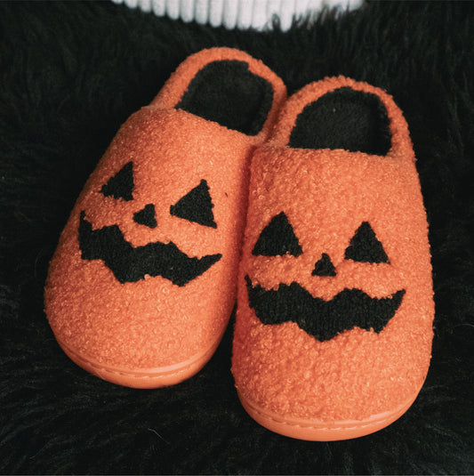 Halloween Pumpkin House Shoes / Slippers