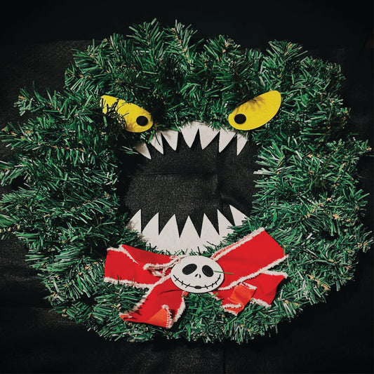 Nightmare Before Christmas Hanging Wreath