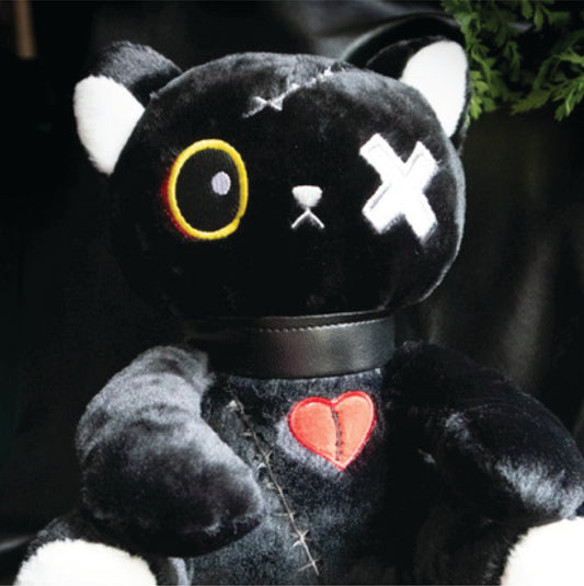 Goth Cat Plushie