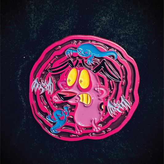 Courage The Cowardly Dog Ghost Whirl Brooch Pin