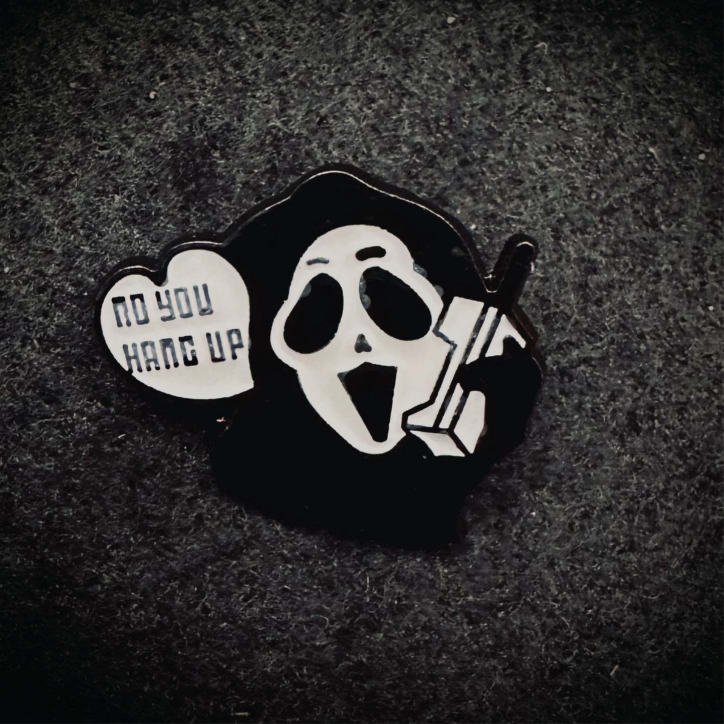 Ghostface No You Hang Up Brooch Enamel Pin