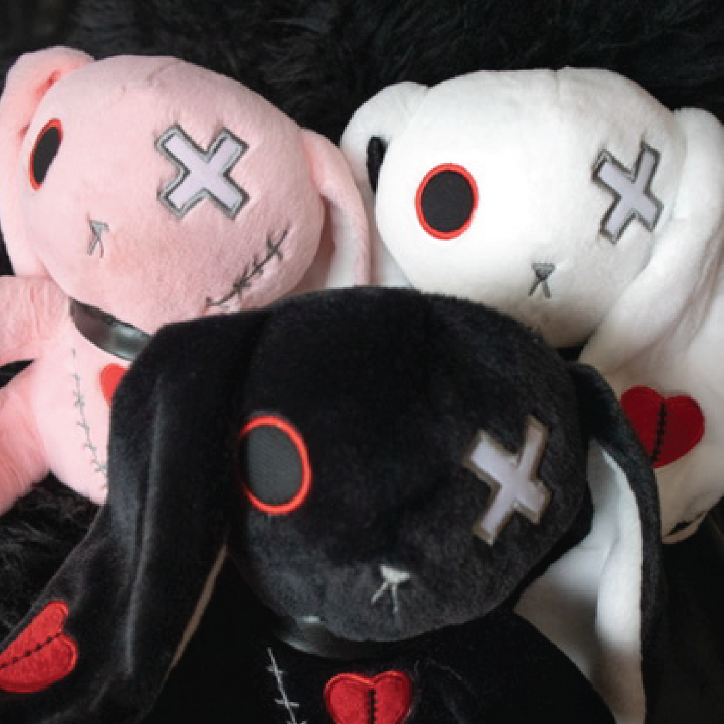 Goth Bunny Plushies