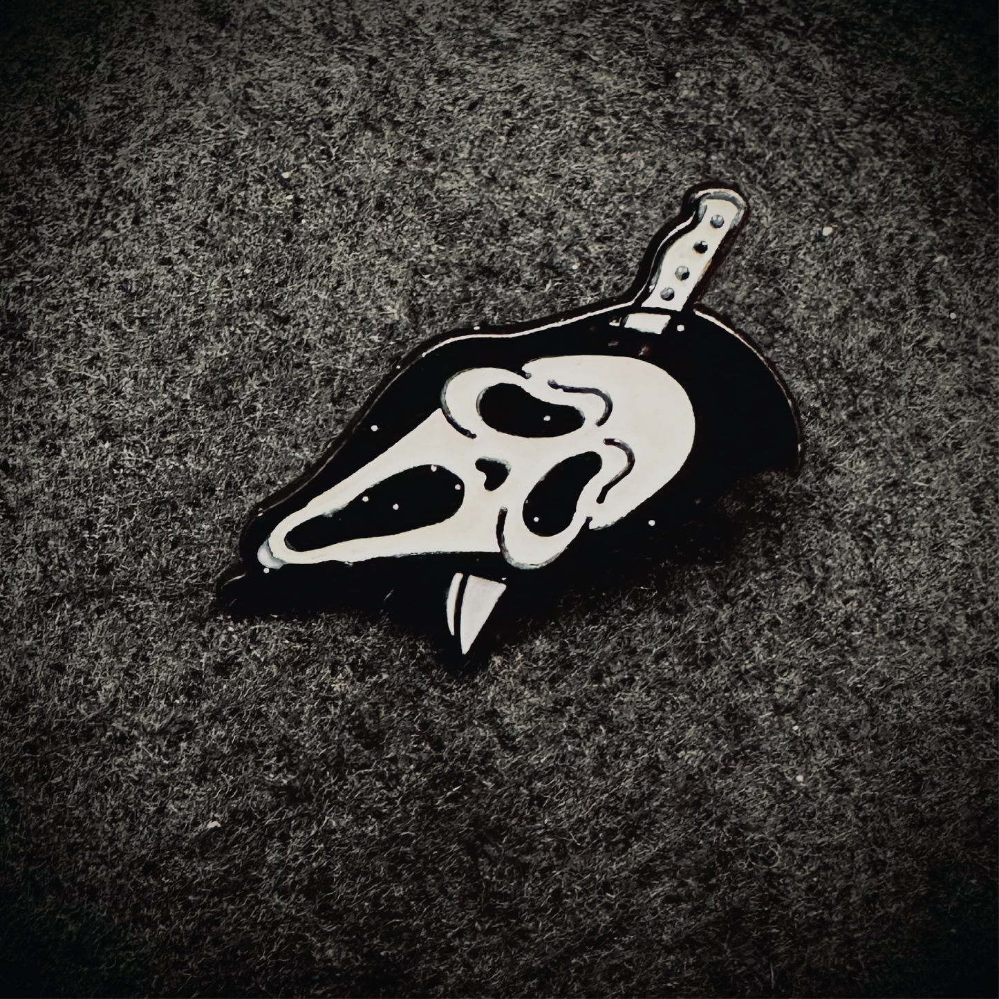 Ghostface Knife Brooch Enamel Pin