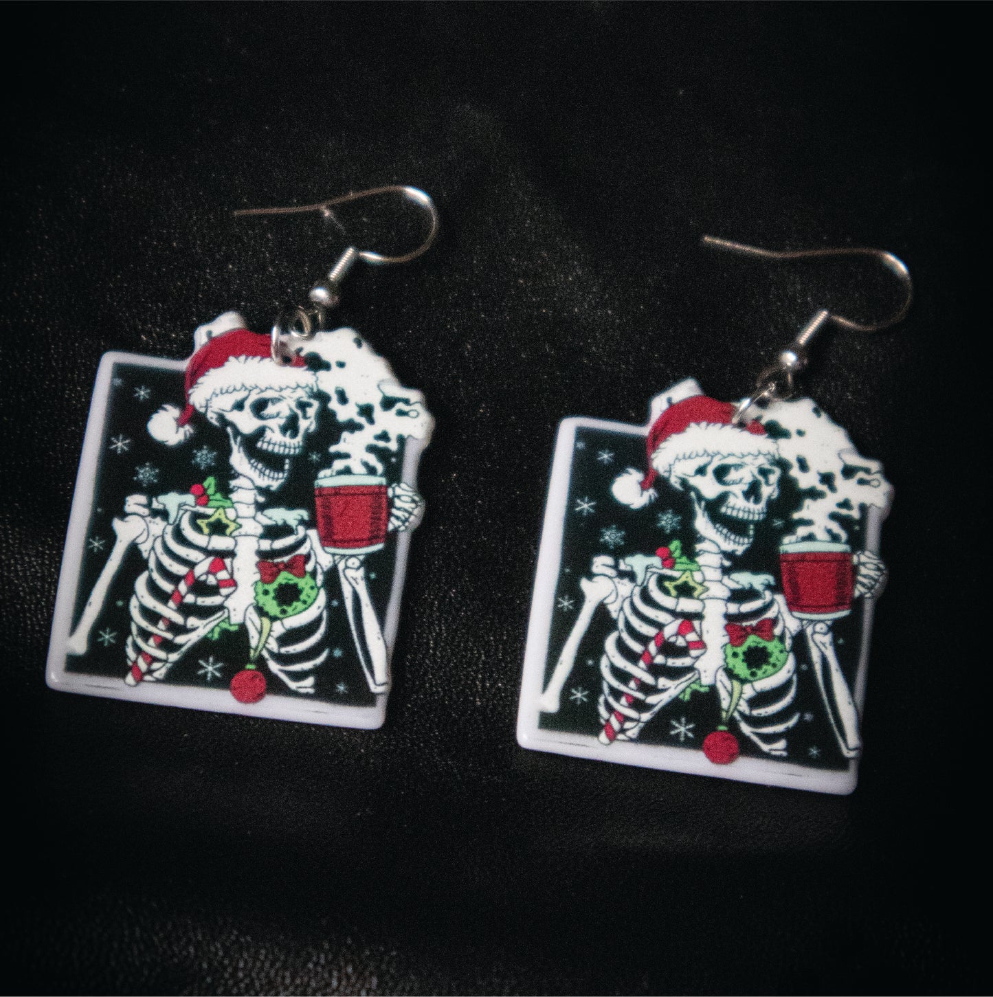 Christmas Skeleton Earrings