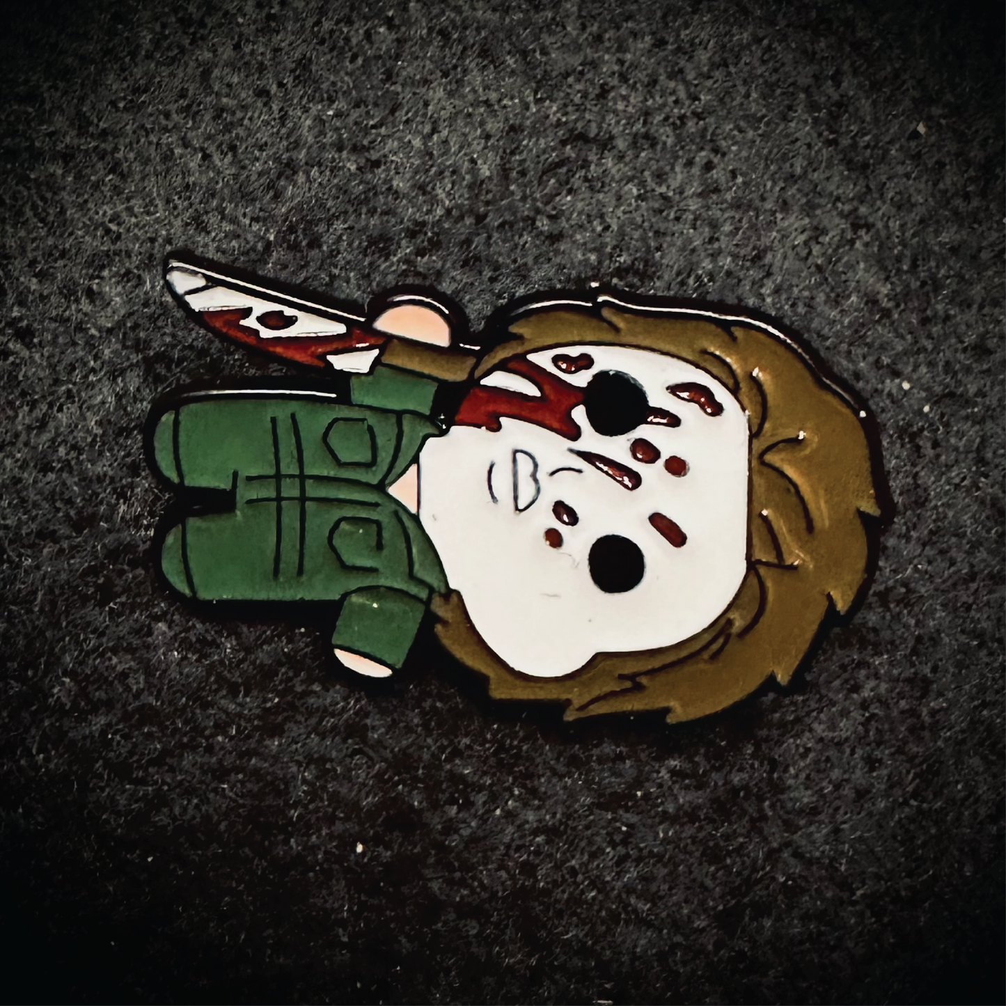 Michael Myers Enamel Brooch Pin