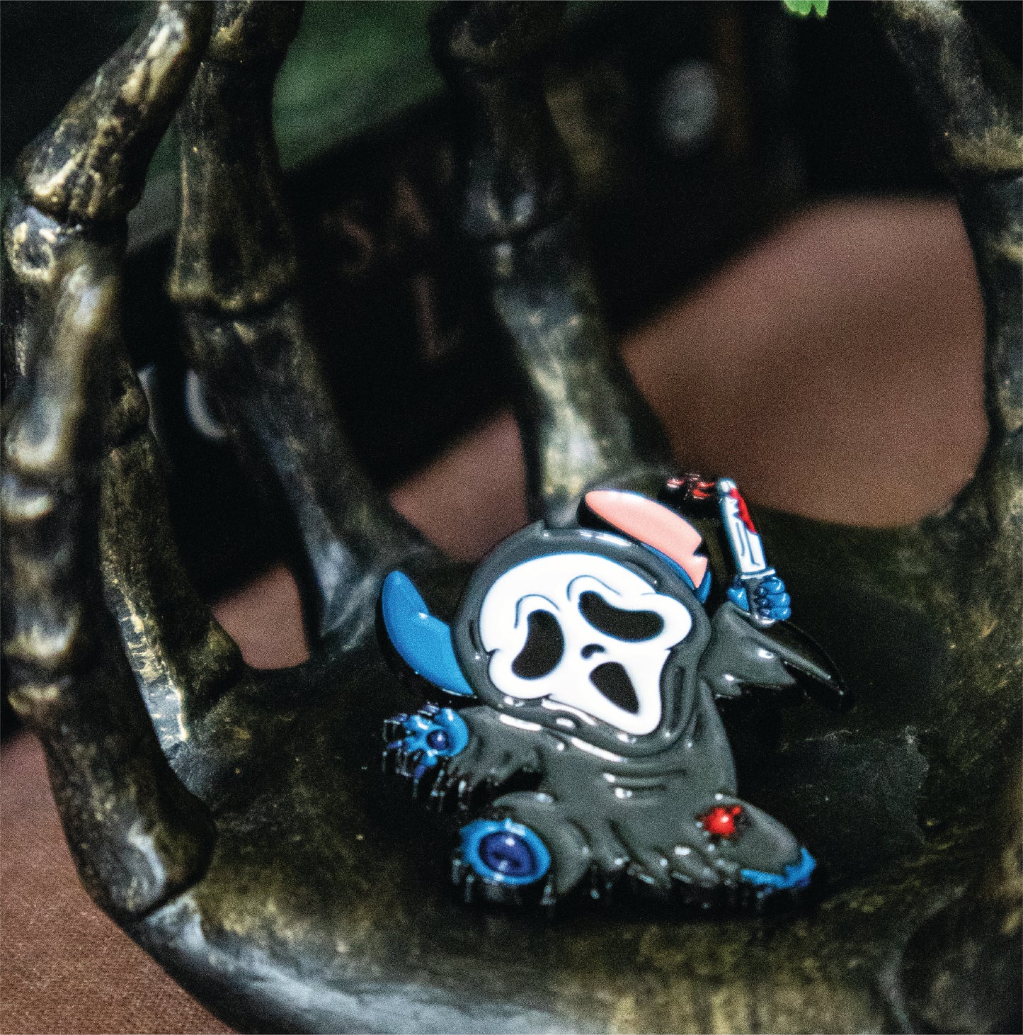 Ghostface Stitch Brooch Enamel Pin