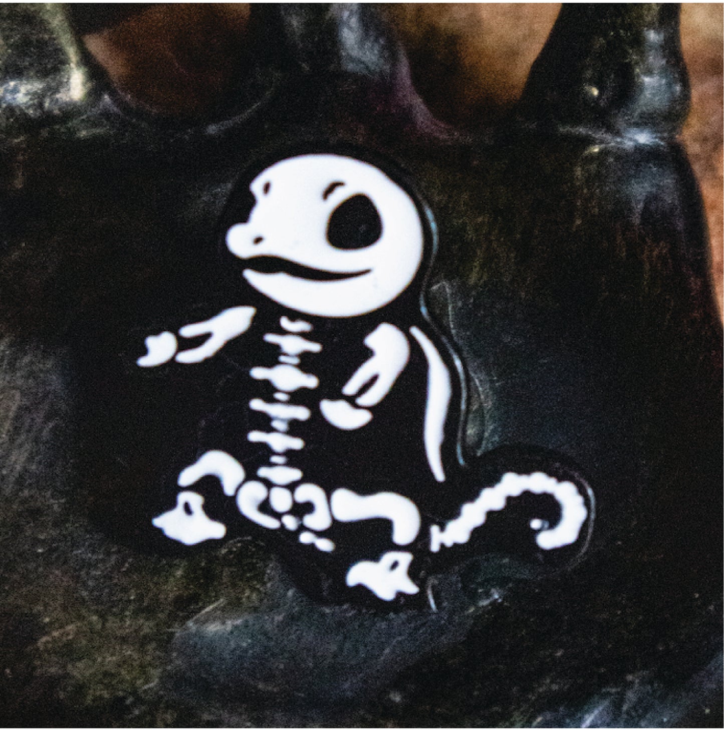 Squirtle Skeleton Bone Brooch Enamel Pin