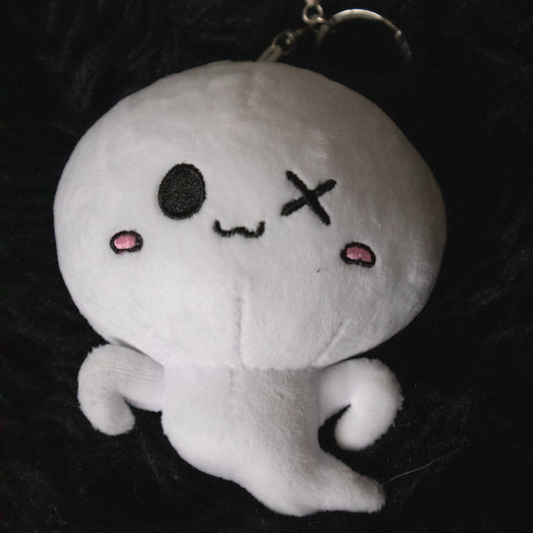 Cute Winking Ghost Keychain