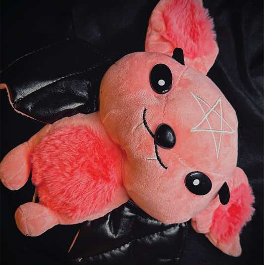 Dark Series Pink Pentagram Bat Plushie