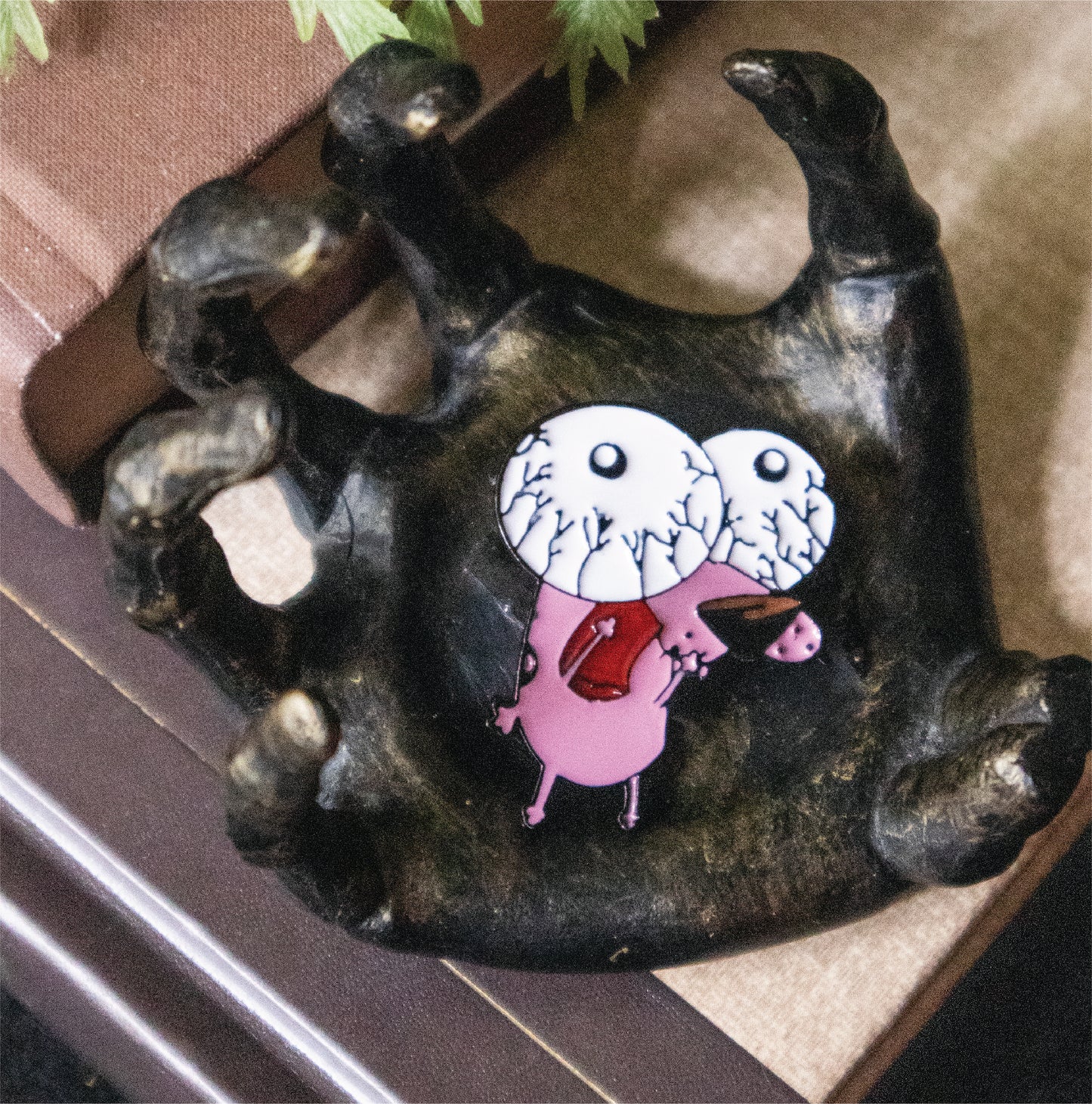 Courage The Cowardly Dog Brooch Pin