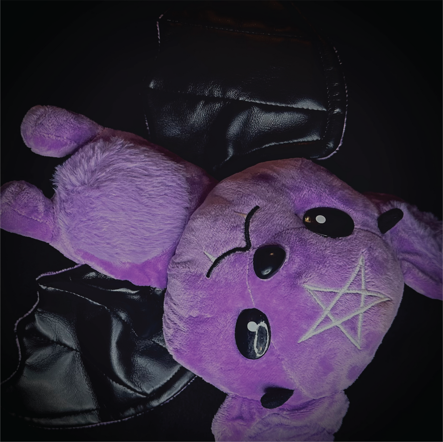 Dark Series Purple Pentagram Bat Plushie