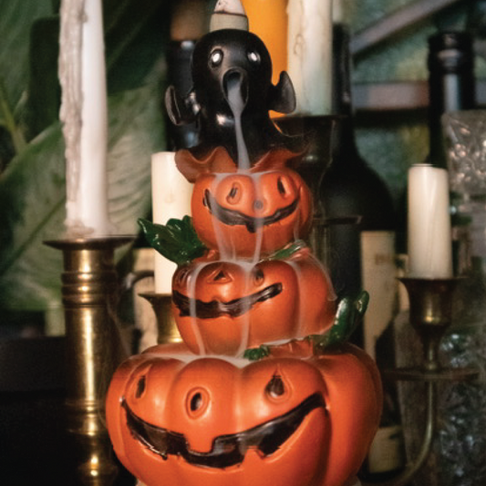Ghost & Pumpkin Cone Incense Burner