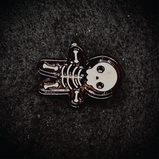 Skeleton Boy Enamel Pin