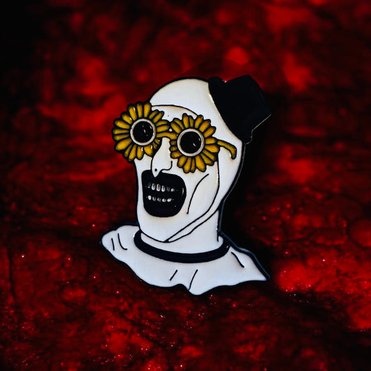 Art Clown Sunflower Enamel Pin