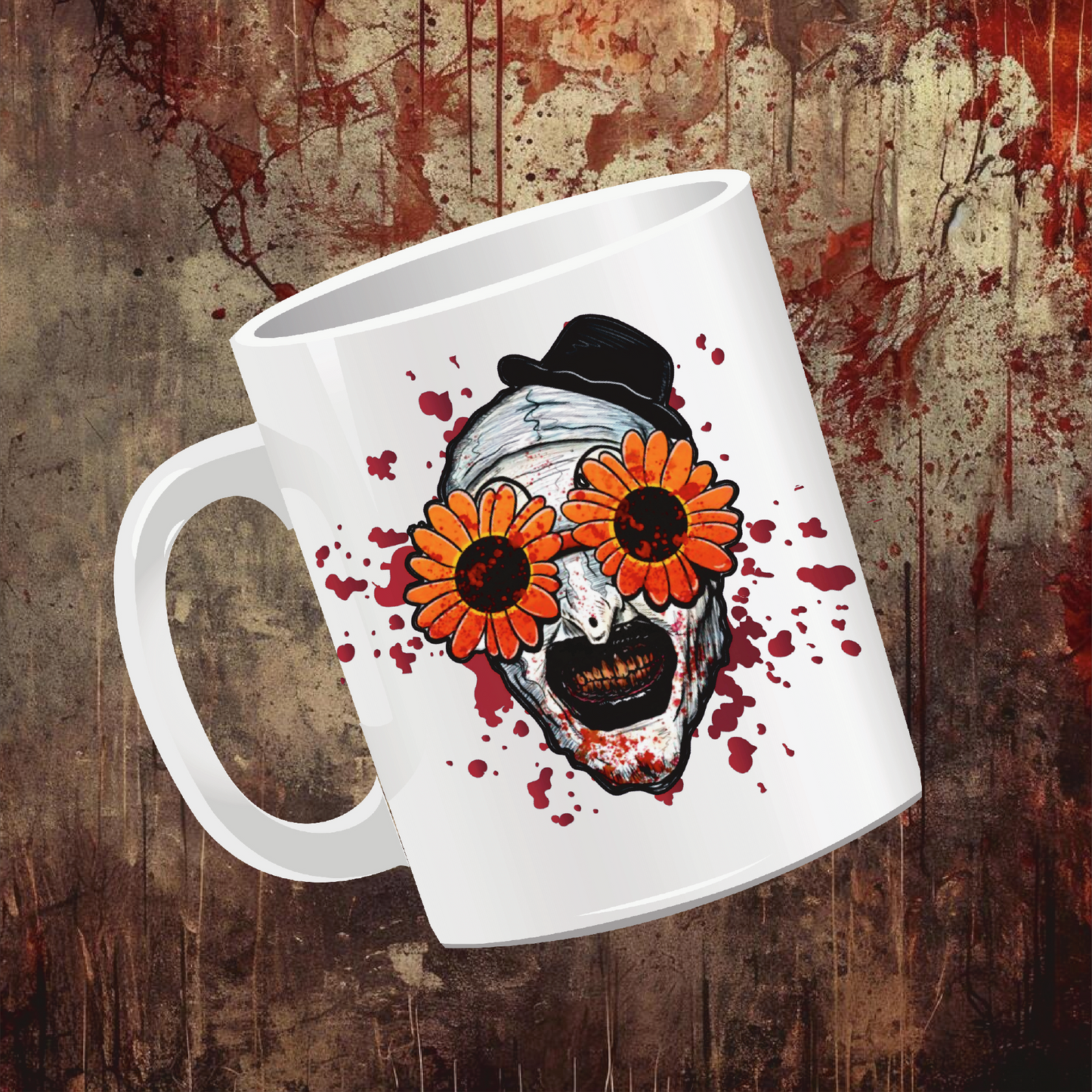 Terrifier Art The Clown Sunflower Coffee/Tea Mug