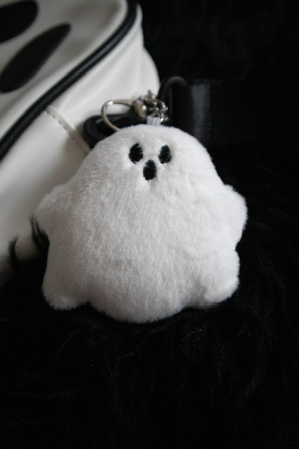 Fluffy Ghost Keychain