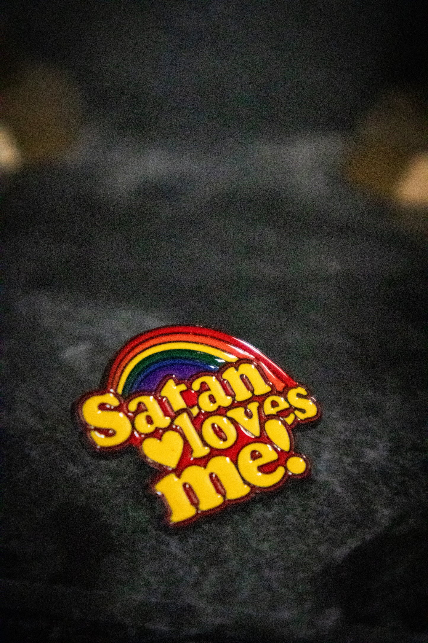 Satan Loves Me Brooch Enamel Pin