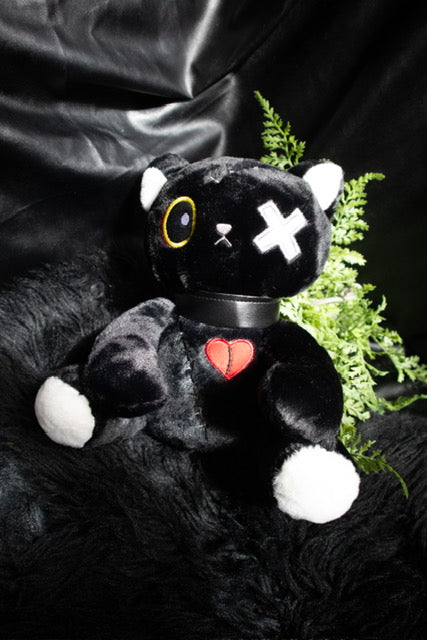 Goth Cat Plushie