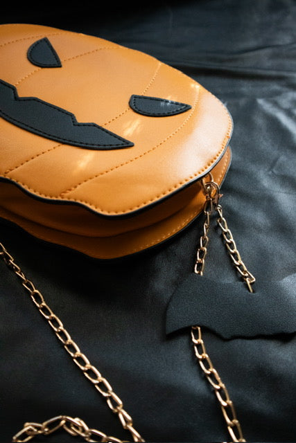 Pumpkin Face Crossbody Backpack