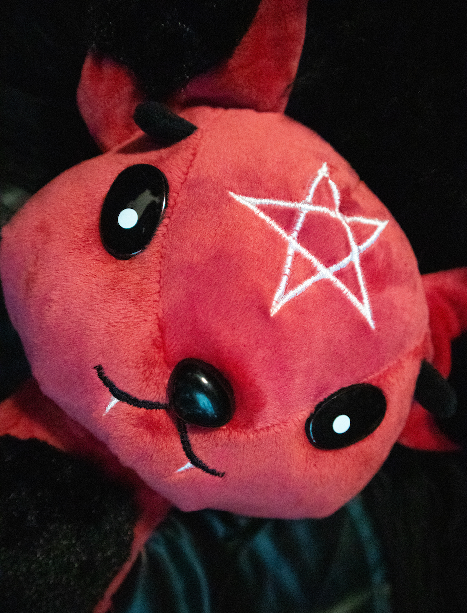 Dark Series Red Pentagram Bat Plushie